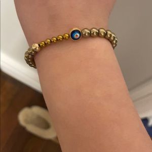 evil eye gold bracelet